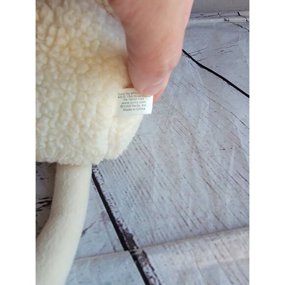 Serta Counting Sheep # 5 Plush Stuffed Animal Toy Sleep Number 5 Advertising Tag - Picture 5 of 7